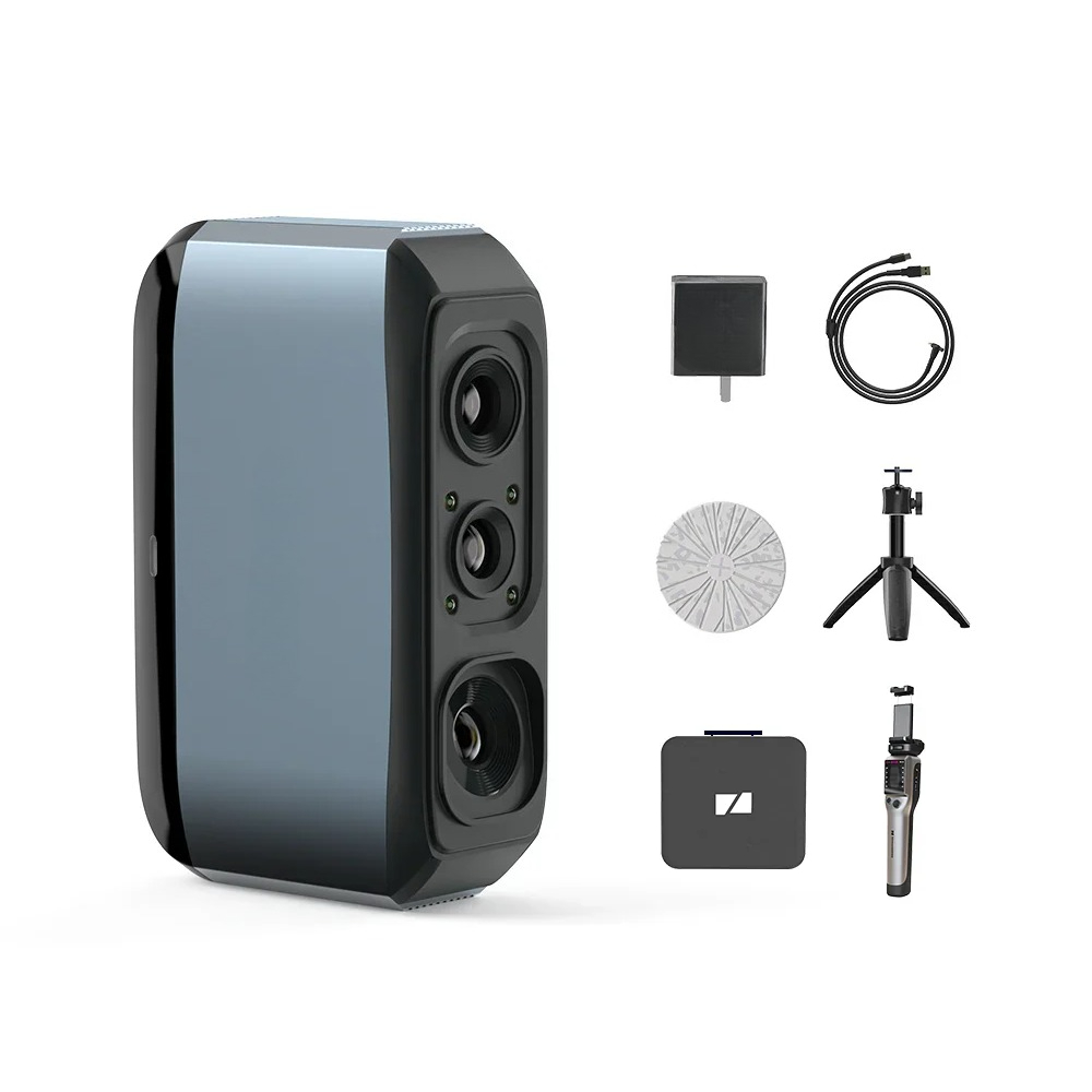 Handheld 3D Scanner High Precision - ハンドヘルドブルーライト0.03mm高精度マーカーレススキャン、3Dプリント用、3DMakerpro 3Dスキャナー、ムーススキャナー