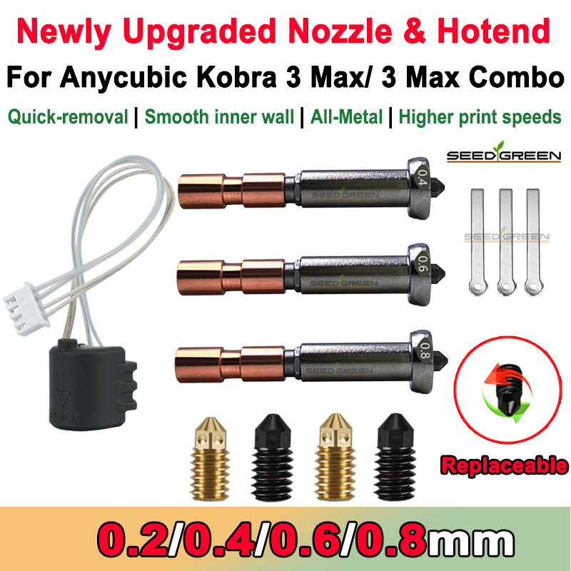 Hotend 0.4Mm - アップグレードノズル Anycubic Kobra 3 Max Hotend