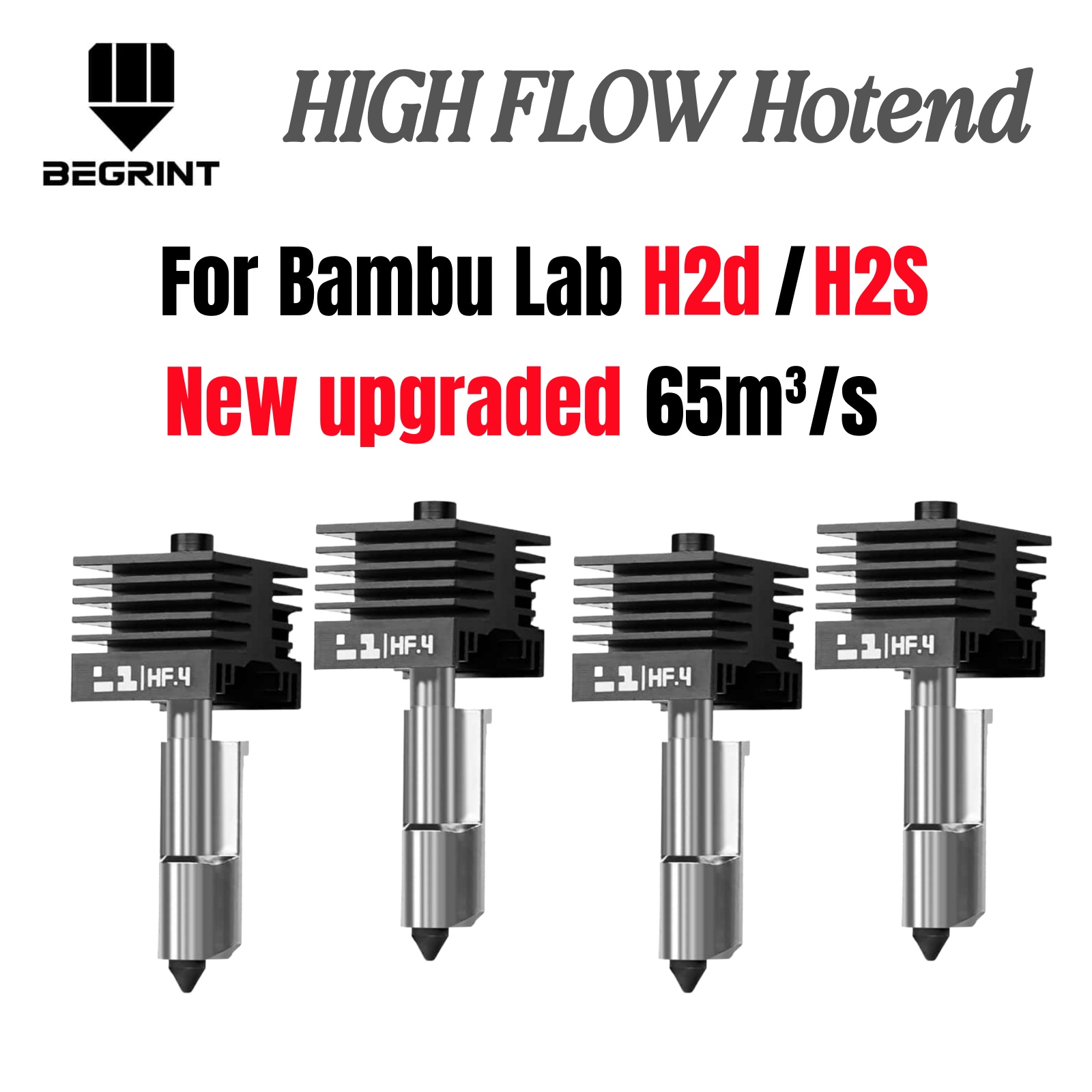 Hotend 0.4Mm - Bambu Lab H2S/H2D用 高流量ホットエンド 高品質高速印刷 0.4mm
