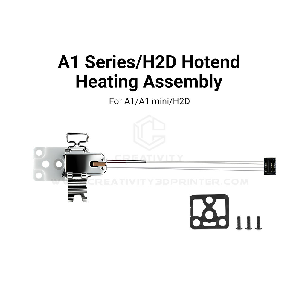 Hotend Assembly - アップグレードされたジルコニアホットエンド加熱アセンブリ、Bamboo Lab A1/A1 Mini 3Dプリンター用ホットエンド加熱アセンブリ取り付けアクセサリー