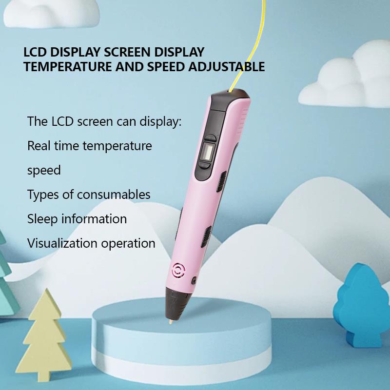 3Dプリントペン 子供用 LCDスクリーン付き タイプCケー - Pla Filament のレビューと価格