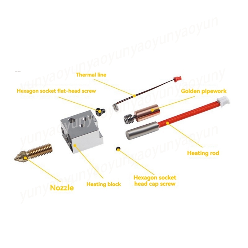 ホットエンドキット メタルハイフローホットエンドキット 0. - Printer Nozzle のレビューと価格