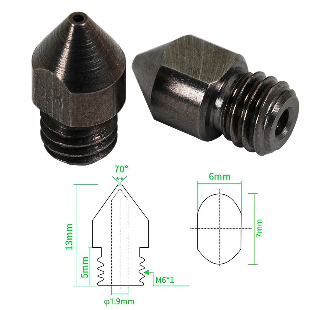 1.75 ミリメートル MK8 3D プリンタ硬化鋼ノズル押 - Direct Drive Extruder のレビューと価格
