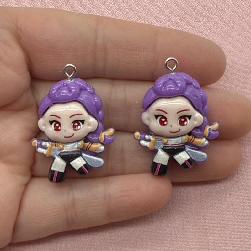 10個入り樹脂製漫画ペンダント、DIYジュエリー製作イヤリン - Resin のレビューと価格