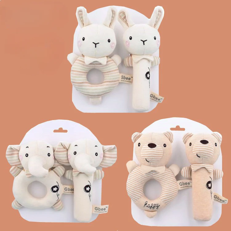 赤ちゃんガラガラソフト漫画かわいいぬいぐるみ動物ガラガラおも - Carriage Bed のレビューと価格