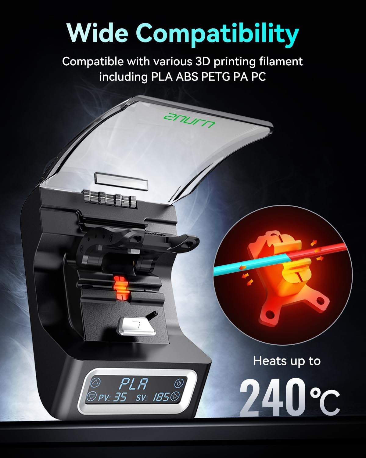 SUNLU FC01 フィラメントコネクター 急速加熱 3D - Pla Filament のレビューと価格